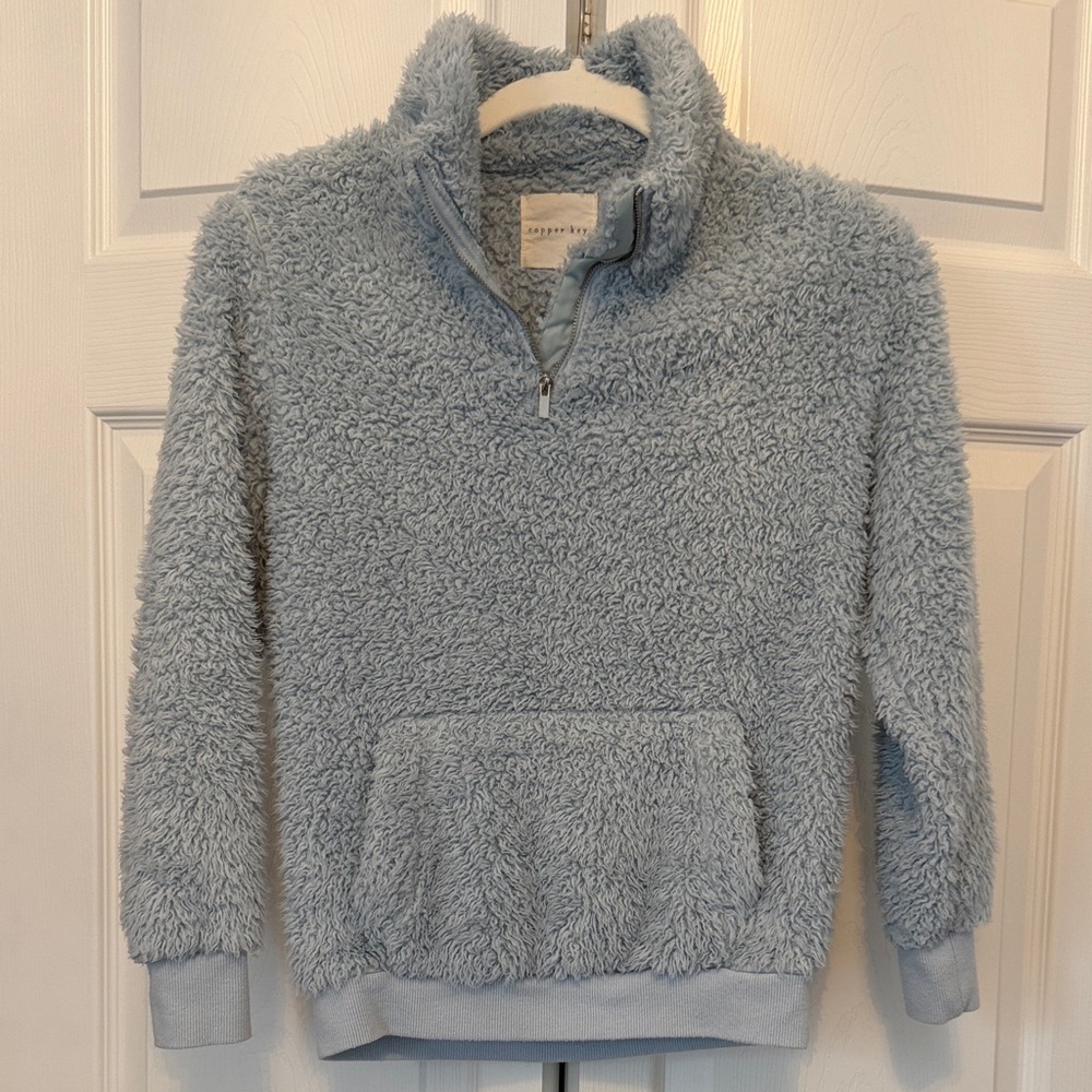 Light Blue Zip Up Fleece